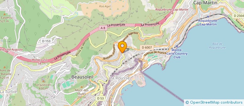 localisation de l'entreprise MADAME AUDREY GROSSETETE à BEAUSOLEIL
