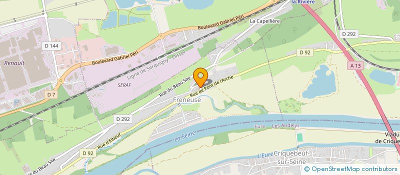 localisation de l'entreprise MADAME AUDREY GROSSIN  FRENEUSE