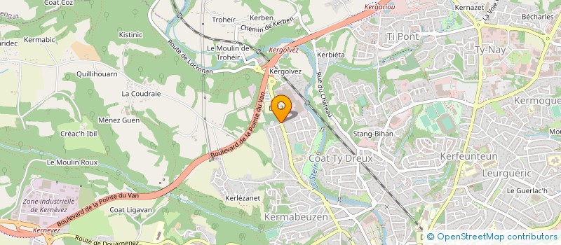 localisation de l'entreprise MADAME AUDREY GUENEGAN  QUIMPER