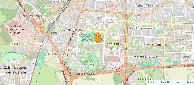 localisation de l'entreprise MADAME AUDREY GUERLAIS  RENNES