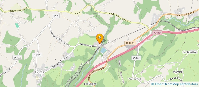 localisation de l'entreprise MADAME AUDREY GUERRAZ  FILLIERE