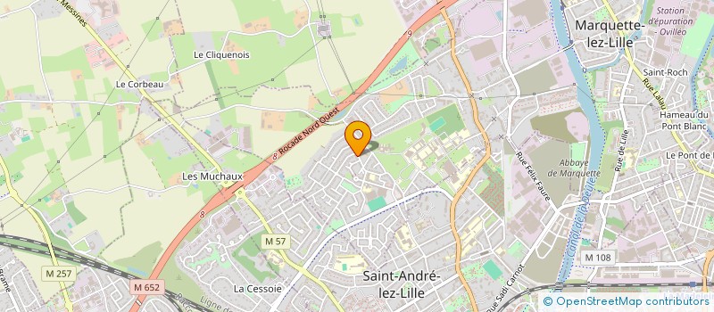 localisation de l'entreprise MADAME AUDREY GUILBERT  MARQUETTE-LEZ-LILLE