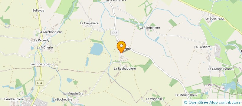 localisation de l'entreprise MADAME AUDREY GUILLON  LE POIRE-SUR-VIE