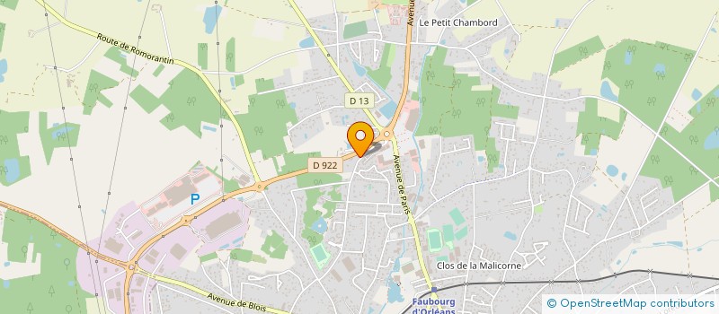 localisation de l'entreprise MADAME AUDREY HAHUSSEAU  ROMORANTIN-LANTHENAY