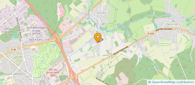 localisation de l'entreprise MADAME AUDREY HALET  JEUXEY