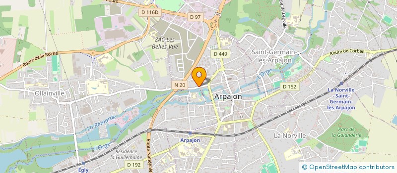 localisation de l'entreprise MADAME AUDREY HAMEL  ARPAJON