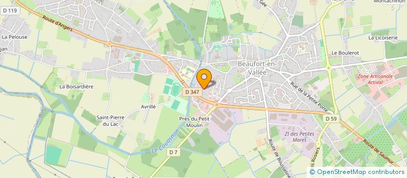 localisation de l'entreprise MADAME AUDREY HAMELIN  BEAUFORT-EN-ANJOU