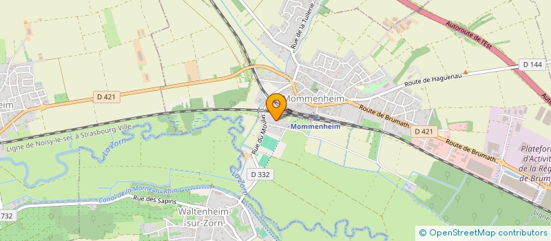 localisation de l'entreprise MADAME AUDREY HANS  MOMMENHEIM