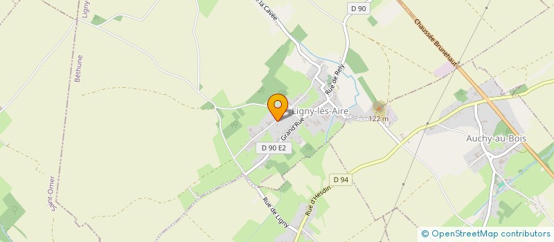 localisation de l'entreprise MADAME AUDREY HENNION  LIGNY-LES-AIRE