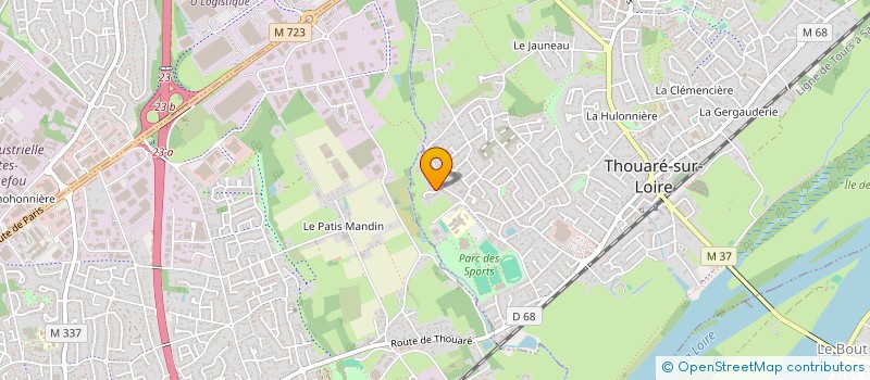 localisation de l'entreprise MADAME AUDREY HESSE à THOUARE-SUR-LOIRE
