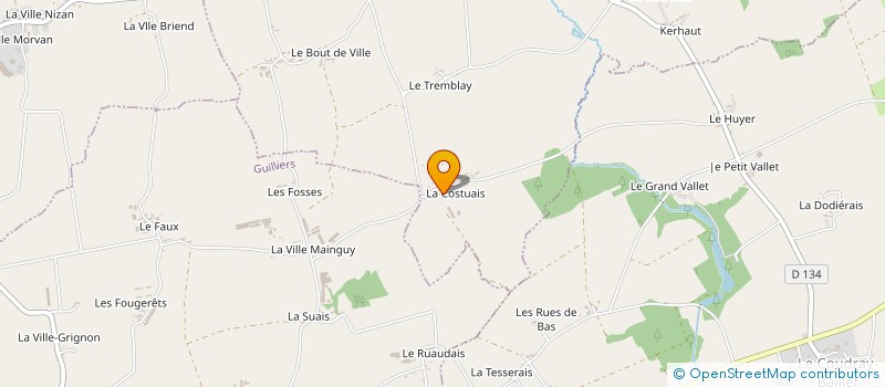 localisation de l'entreprise MADAME AUDREY HILLION  SAINT-BRIEUC-DE-MAURON