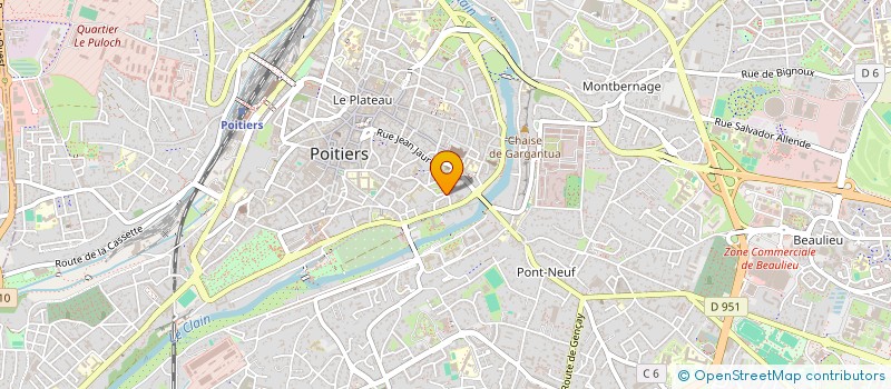 localisation de l'entreprise MADAME AUDREY HOARAU  POITIERS