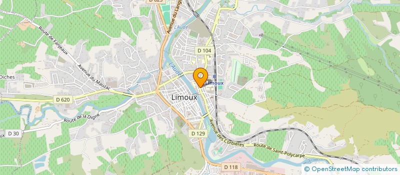 localisation de l'entreprise MADAME AUDREY HOMS à LIMOUX