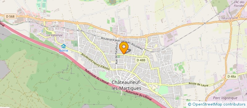 localisation de l'entreprise MADAME AUDREY HUBER à CHATEAUNEUF-LES-MARTIGUES