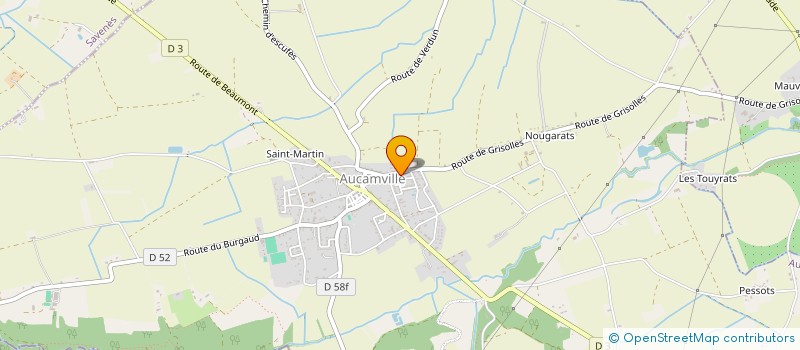 localisation de l'entreprise MADAME AUDREY INVERNON  AUCAMVILLE