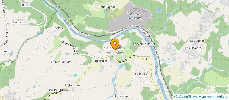 localisation de l'entreprise MADAME AUDREY ISGRO  SAINT-YRIEIX-SOUS-AIXE