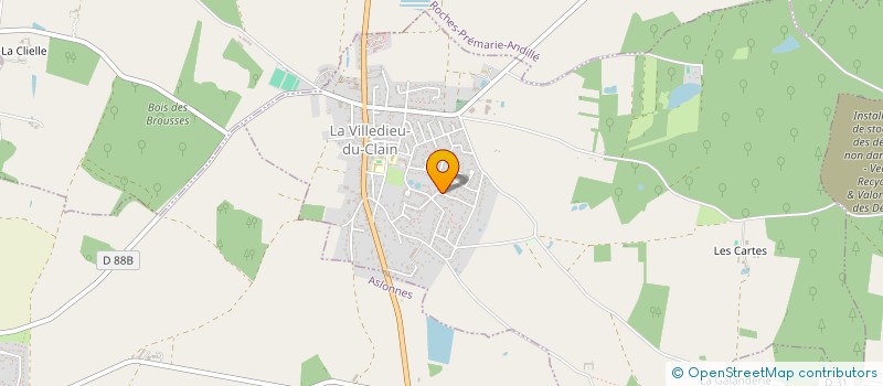 localisation de l'entreprise MADAME AUDREY JADEAU  LA VILLEDIEU-DU-CLAIN