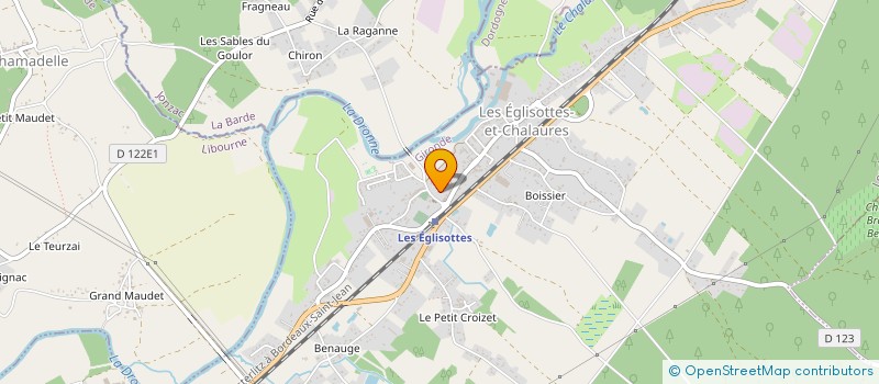 localisation de l'entreprise MADAME AUDREY JAHARD  LES EGLISOTTES-ET-CHALAURES