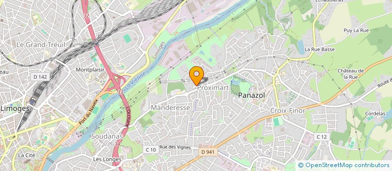 localisation de l'entreprise MADAME AUDREY JAMES à PANAZOL