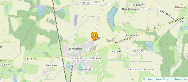 localisation de l'entreprise MADAME AUDREY JAMIN  CHANEINS