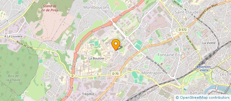 localisation de l'entreprise MADAME AUDREY JEANNERET  BESANCON