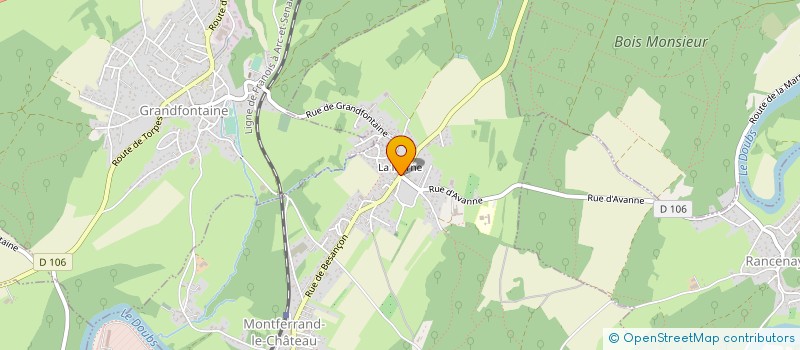 localisation de l'entreprise MADAME AUDREY JEANNIN  MONTFERRAND-LE-CHATEAU