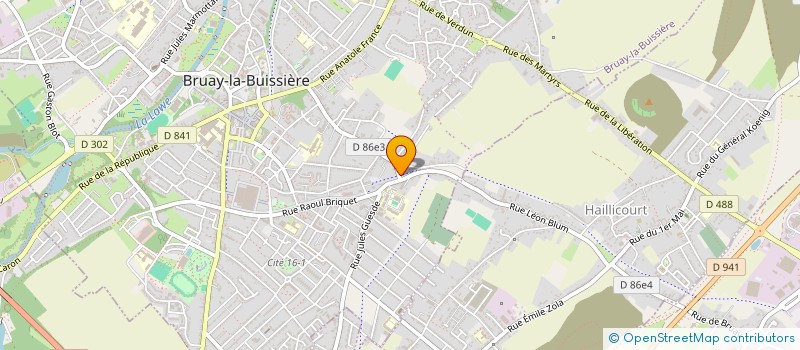 localisation de l'entreprise MADAME AUDREY JOMBART à BRUAY-LA-BUISSIERE