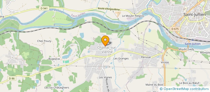 localisation de l'entreprise MADAME AUDREY JORDANS  CHAILLAC-SUR-VIENNE