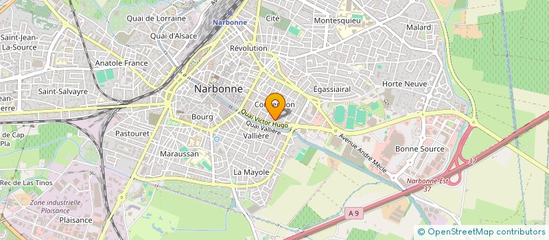 localisation de l'entreprise MADAME AUDREY JOUBIN à NARBONNE