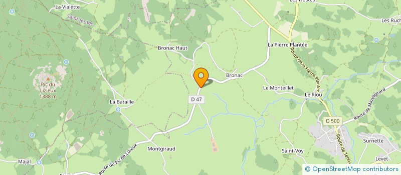 localisation de l'entreprise MADAME AUDREY JOUVE  MAZET-SAINT-VOY