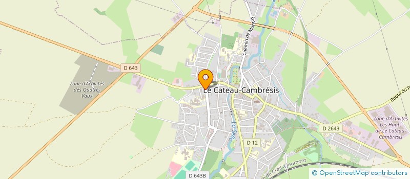 localisation de l'entreprise MADAME AUDREY JUGUEN  LE CATEAU-CAMBRESIS