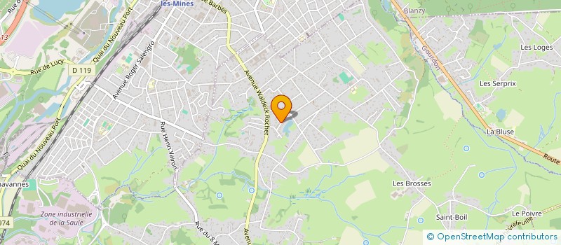 localisation de l'entreprise MADAME AUDREY KACZOR  SAINT-VALLIER