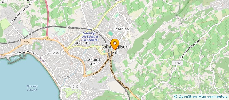 localisation de l'entreprise MADAME AUDREY KALOUSTIAN à SAINT-CYR-SUR-MER