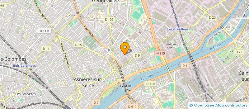 localisation de l'entreprise MADAME AUDREY KARRAMKAM à GENNEVILLIERS