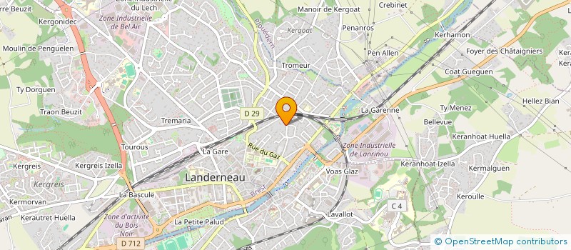 localisation de l'entreprise MADAME AUDREY KERAUTRET à LANDERNEAU