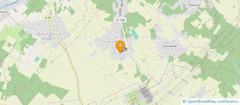 localisation de l'entreprise MADAME AUDREY KERYFEN  GUERVILLE