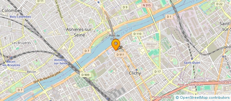 localisation de l'entreprise MADAME AUDREY KIKANDA à CLICHY
