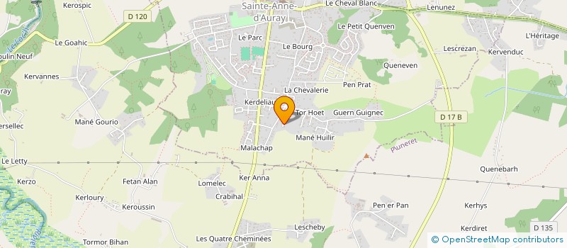 localisation de l'entreprise MADAME AUDREY KOHL  SAINTE-ANNE-D'AURAY