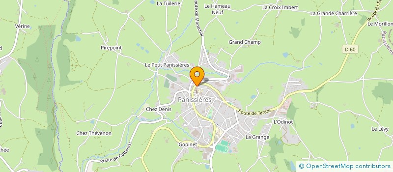 localisation de l'entreprise MADAME AUDREY KROMM à PANISSIERES