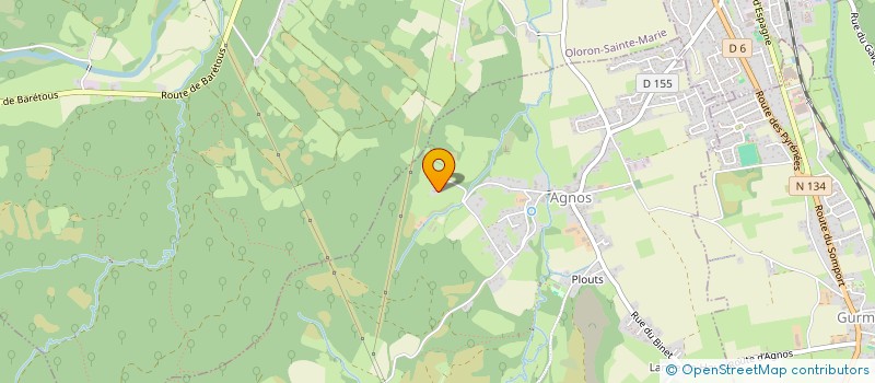 localisation de l'entreprise MADAME AUDREY LABARERE  AGNOS