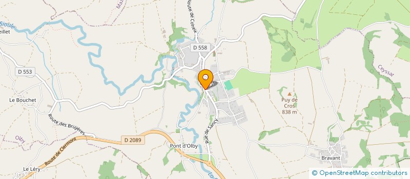 localisation de l'entreprise MADAME AUDREY LABONNE  OLBY