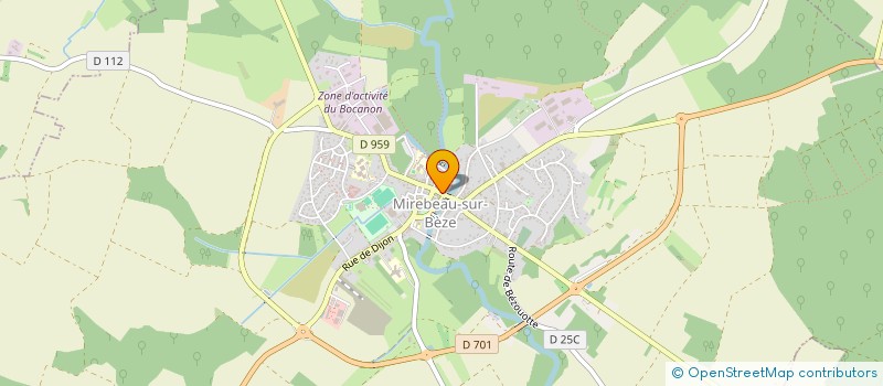 localisation de l'entreprise MADAME AUDREY LABOUESSE  MIREBEAU-SUR-BEZE