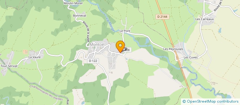 localisation de l'entreprise MADAME AUDREY LACORRE  MONTCEL