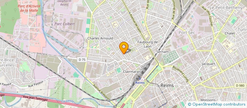 localisation de l'entreprise MADAME AUDREY LACROIX  REIMS