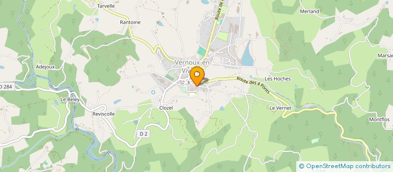 localisation de l'entreprise MADAME AUDREY LAFONT  VERNOUX-EN-VIVARAIS