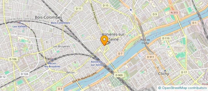 localisation de l'entreprise MADAME AUDREY LAGUIONIE  ASNIERES-SUR-SEINE