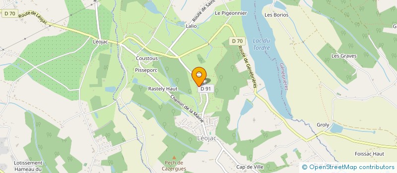 localisation de l'entreprise MADAME AUDREY LAMARQUE  LEOJAC