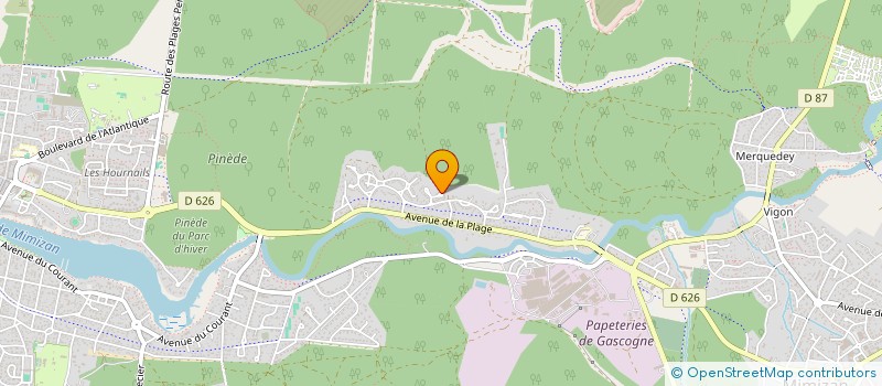 localisation de l'entreprise MADAME AUDREY LAOUE  MIMIZAN