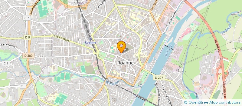 localisation de l'entreprise MADAME AUDREY LAVAGUE  ROANNE