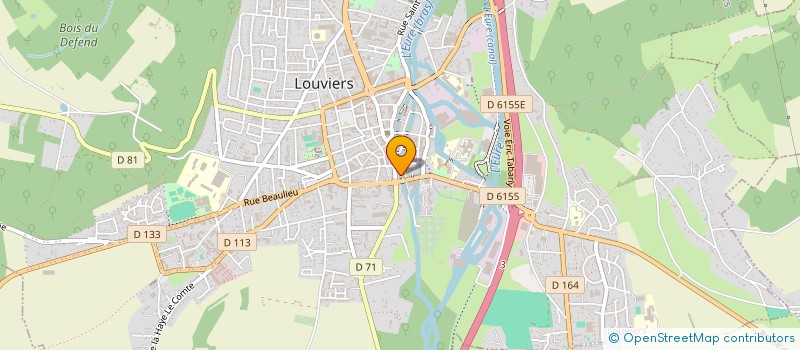 localisation de l'entreprise MADAME AUDREY LAVEILLE  LOUVIERS